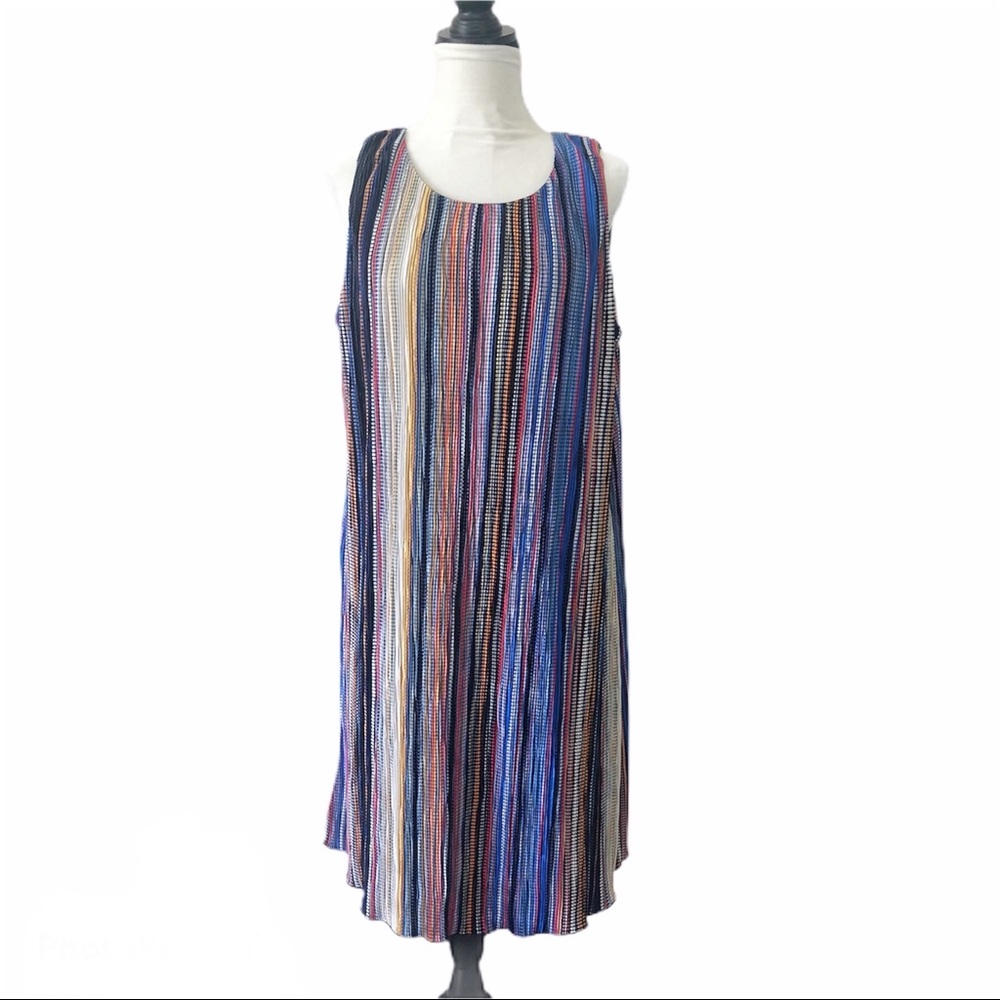 Ronni Nicole Woman's Striped Colorful Dress‎